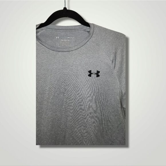 Under Armour Men's The Tech Tee LogoAthletic Fitness Workout Shirt Small - Picture 3 of 5